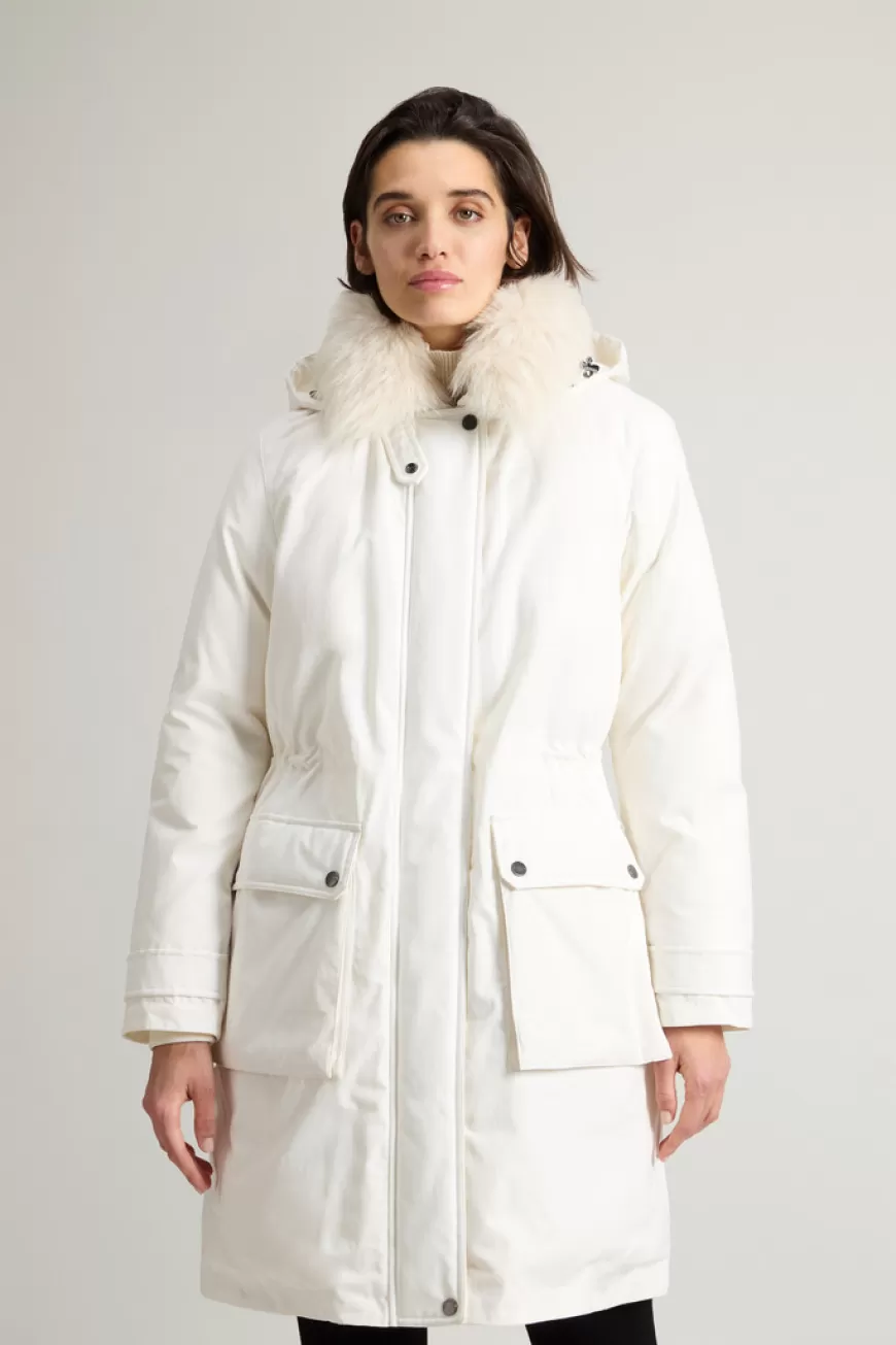 Arctic Parka aus Mountain Cloth mit Kapuze und abnehmbarem Pelz>Woolrich Best