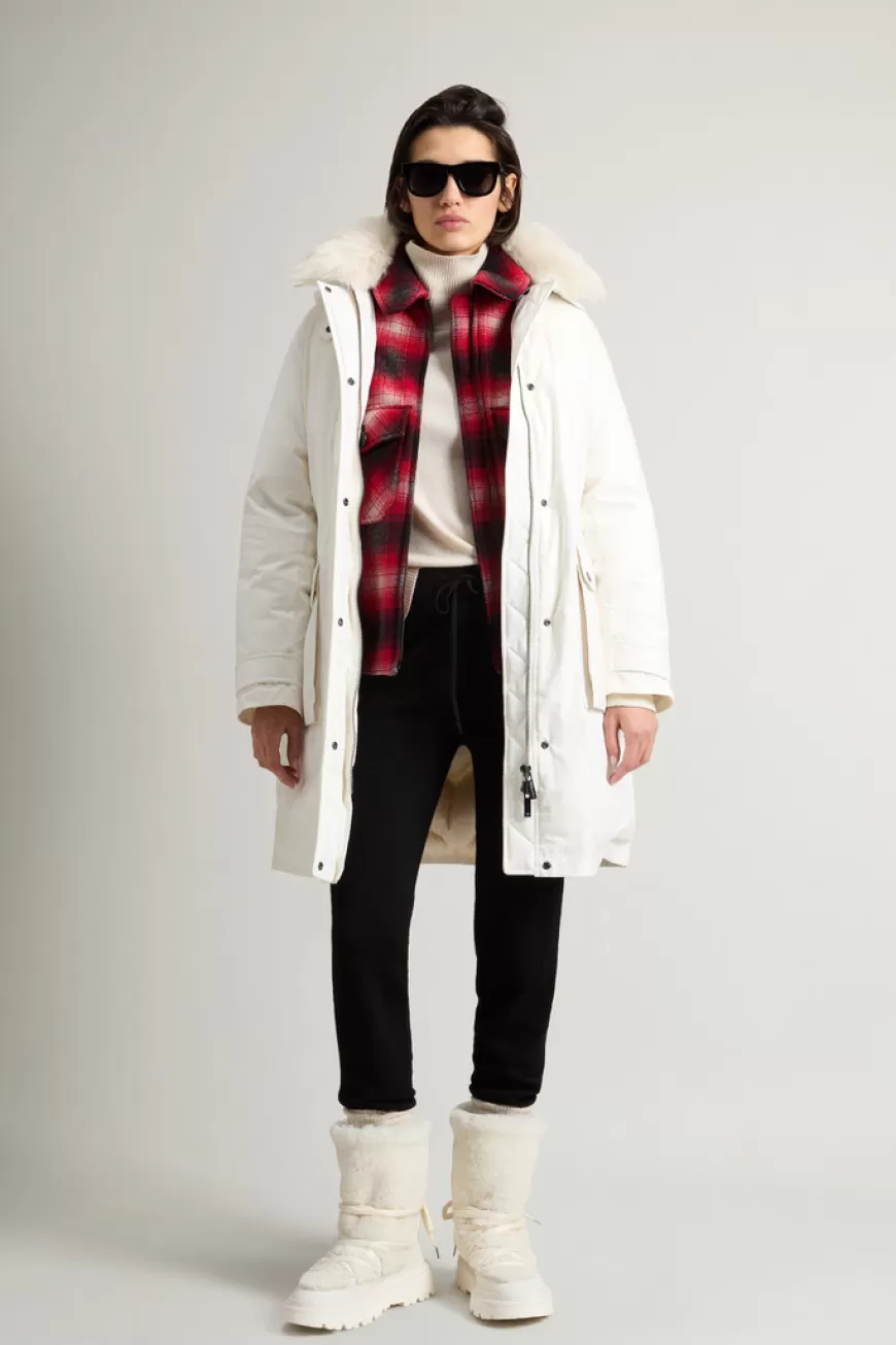 Arctic Parka aus Mountain Cloth mit Kapuze und abnehmbarem Pelz>Woolrich Best