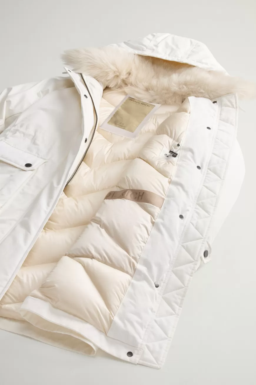 Arctic Parka aus Mountain Cloth mit Kapuze und abnehmbarem Pelz>Woolrich Best