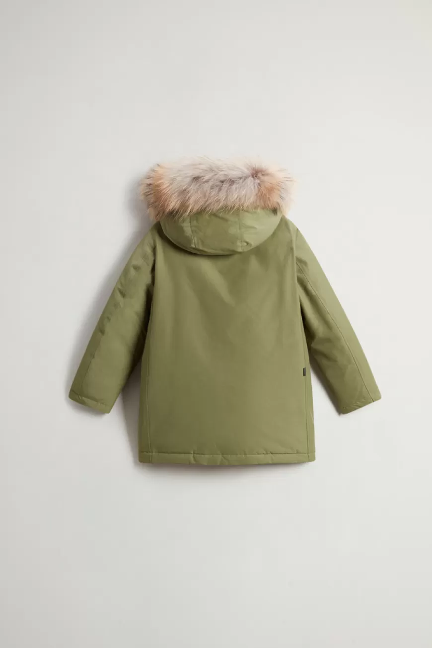 Arctic Parka aus Ramar Cloth mit abnehmbarem Pelz für Jungen>Woolrich Shop