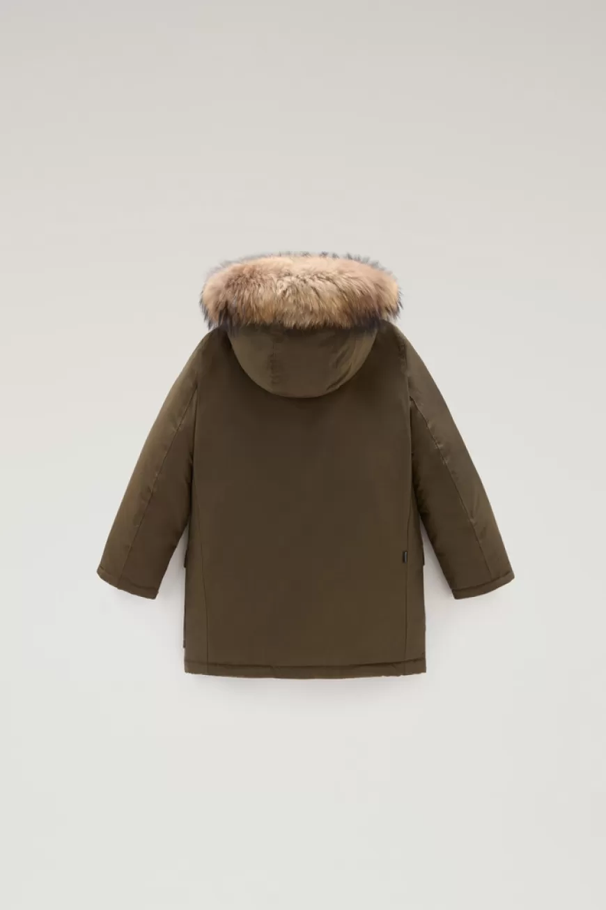 Arctic Parka aus Ramar Cloth mit abnehmbarem Pelz für Jungen>Woolrich Discount