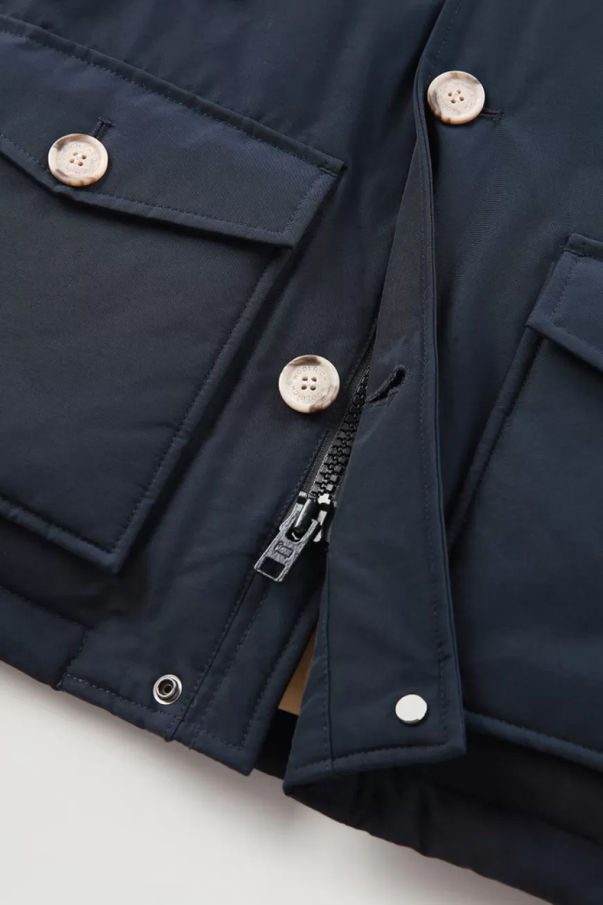 Arctic Parka aus Ramar Cloth mit abnehmbarem Pelz für Jungen>Woolrich Discount