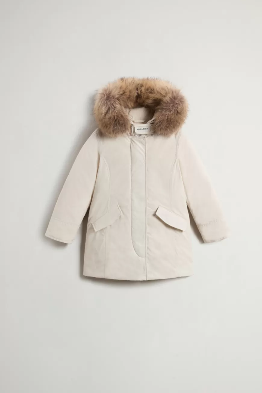 Arctic Parka für Mädchen aus Urban Touch mit abnehmbarem Pelz>Woolrich Outlet
