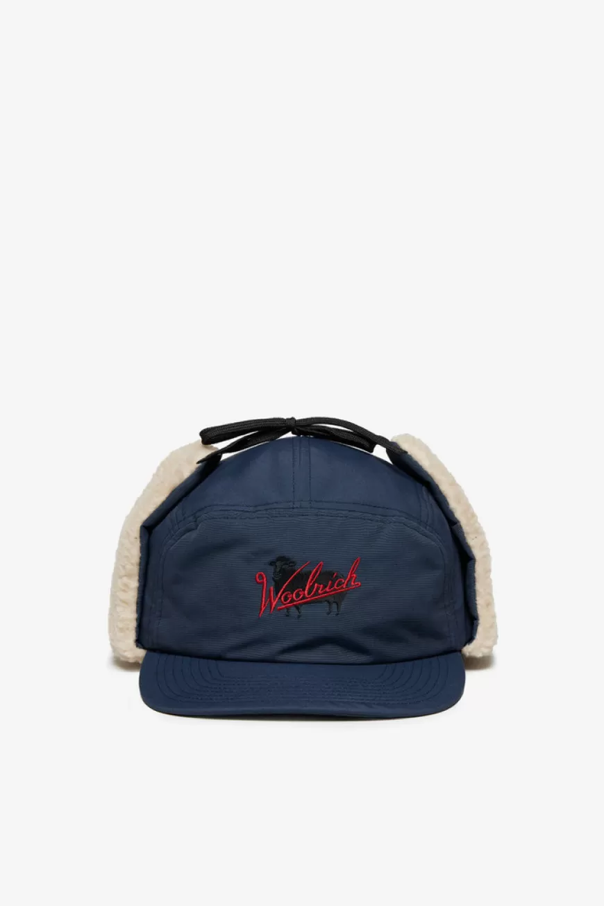 Beanie aus Baumwolle und CORDURA-Nylon mit Ohrenschützern>Woolrich Store
