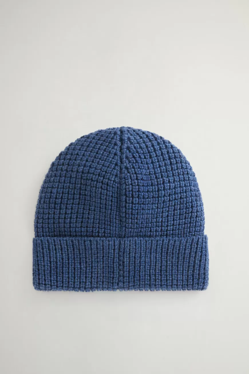 Beanie aus reiner Merino-Schurwolle aus Wabenstrick>Woolrich Online