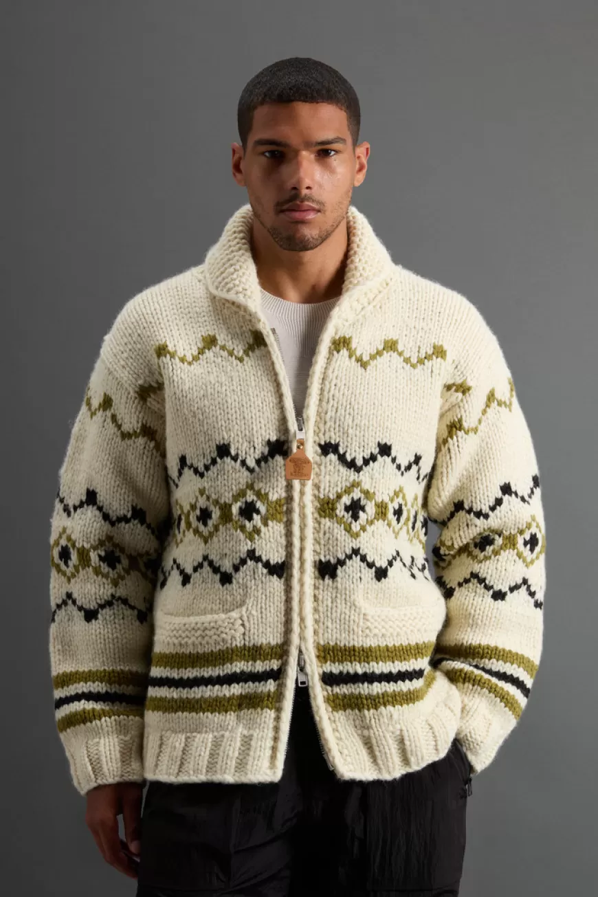 Cowichan Cardigan aus reiner Wolle mit Kontrastmotiv by Todd Snyder>Woolrich Cheap