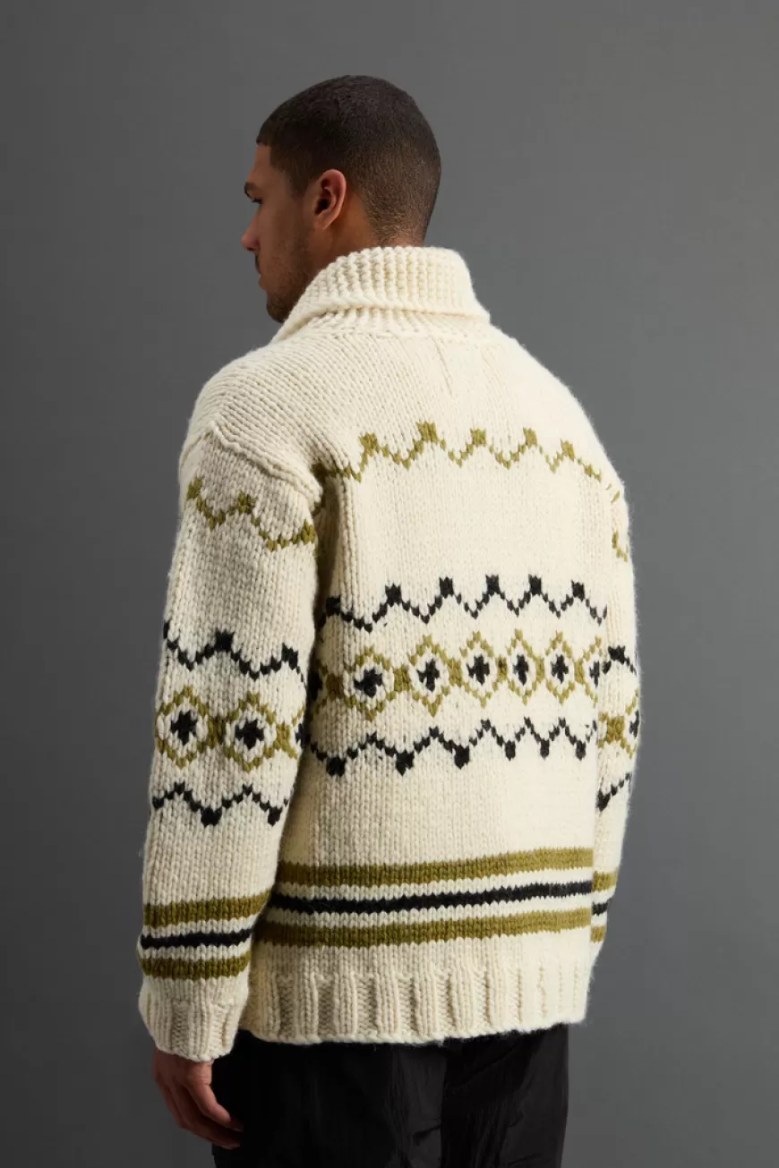 Cowichan Cardigan aus reiner Wolle mit Kontrastmotiv by Todd Snyder>Woolrich Cheap