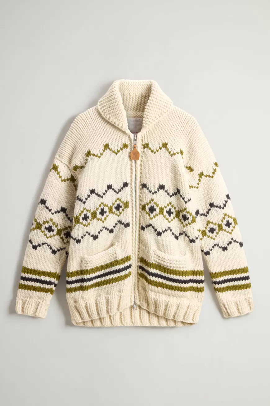 Cowichan Cardigan aus reiner Wolle mit Kontrastmotiv by Todd Snyder>Woolrich Cheap