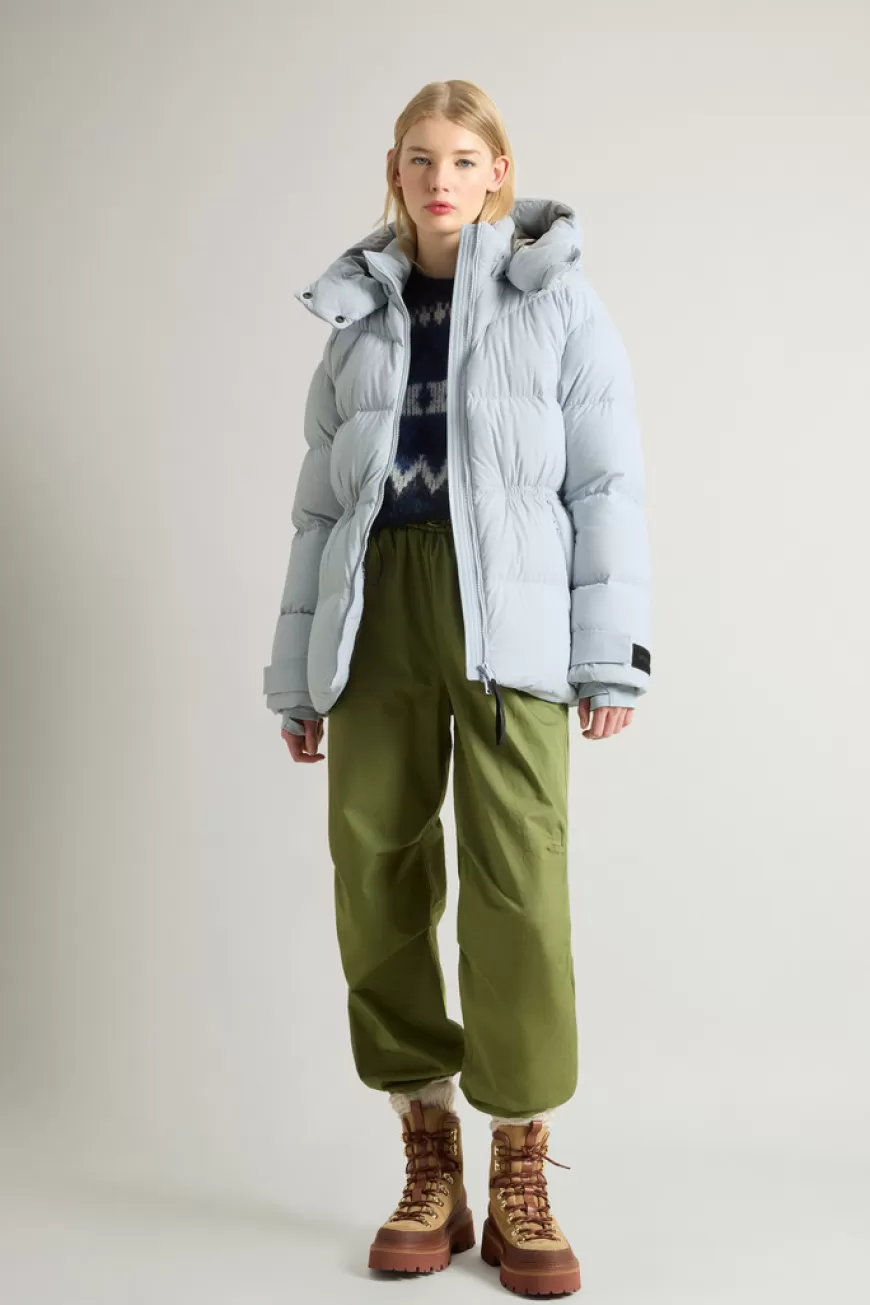 Daunenjacke aus Stretchnylon mit mattem Finish>Woolrich Online