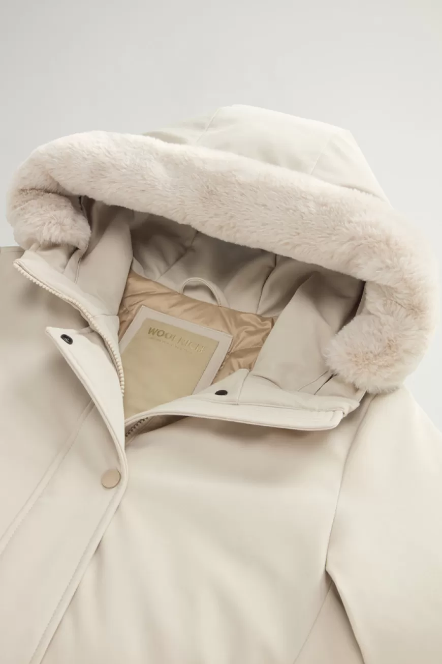 Firth Parka aus Tech Softshell mit abnehmbarem Kragen aus Pelzimitat>Woolrich Outlet
