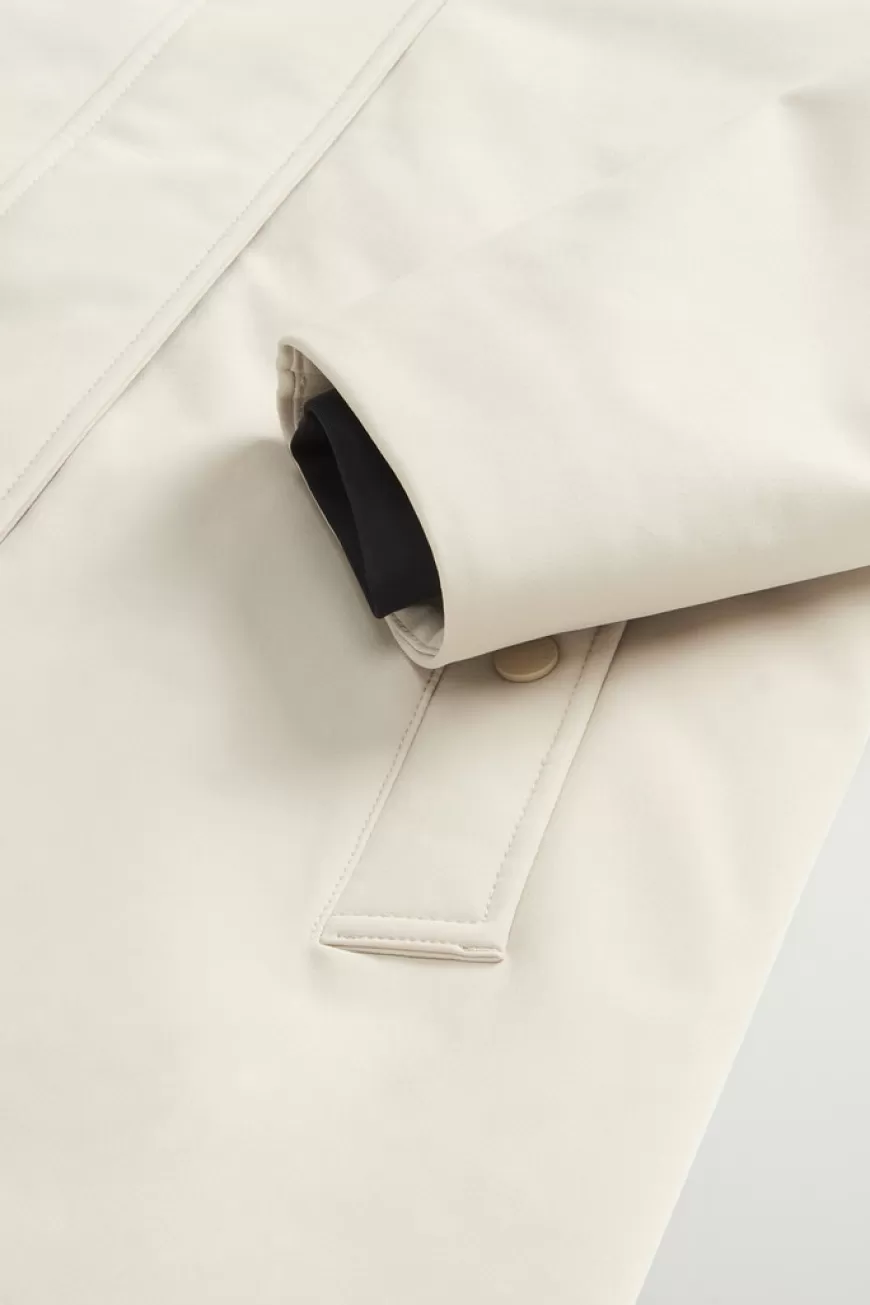 Firth Parka aus Tech Softshell mit abnehmbarem Kragen aus Pelzimitat>Woolrich Outlet