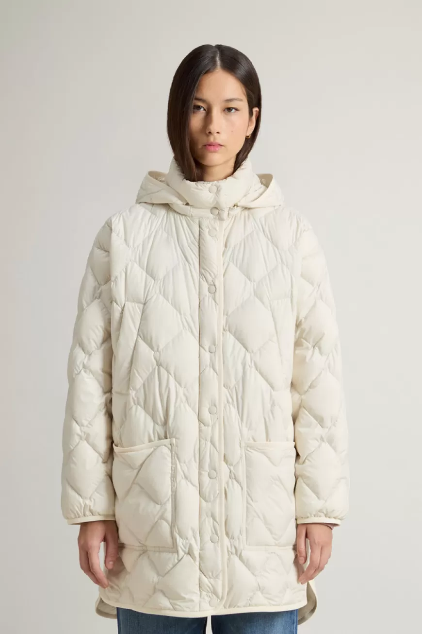 Heritage Capejacke aus Mikrofaser mit abnehmbarer Kapuze>Woolrich Cheap