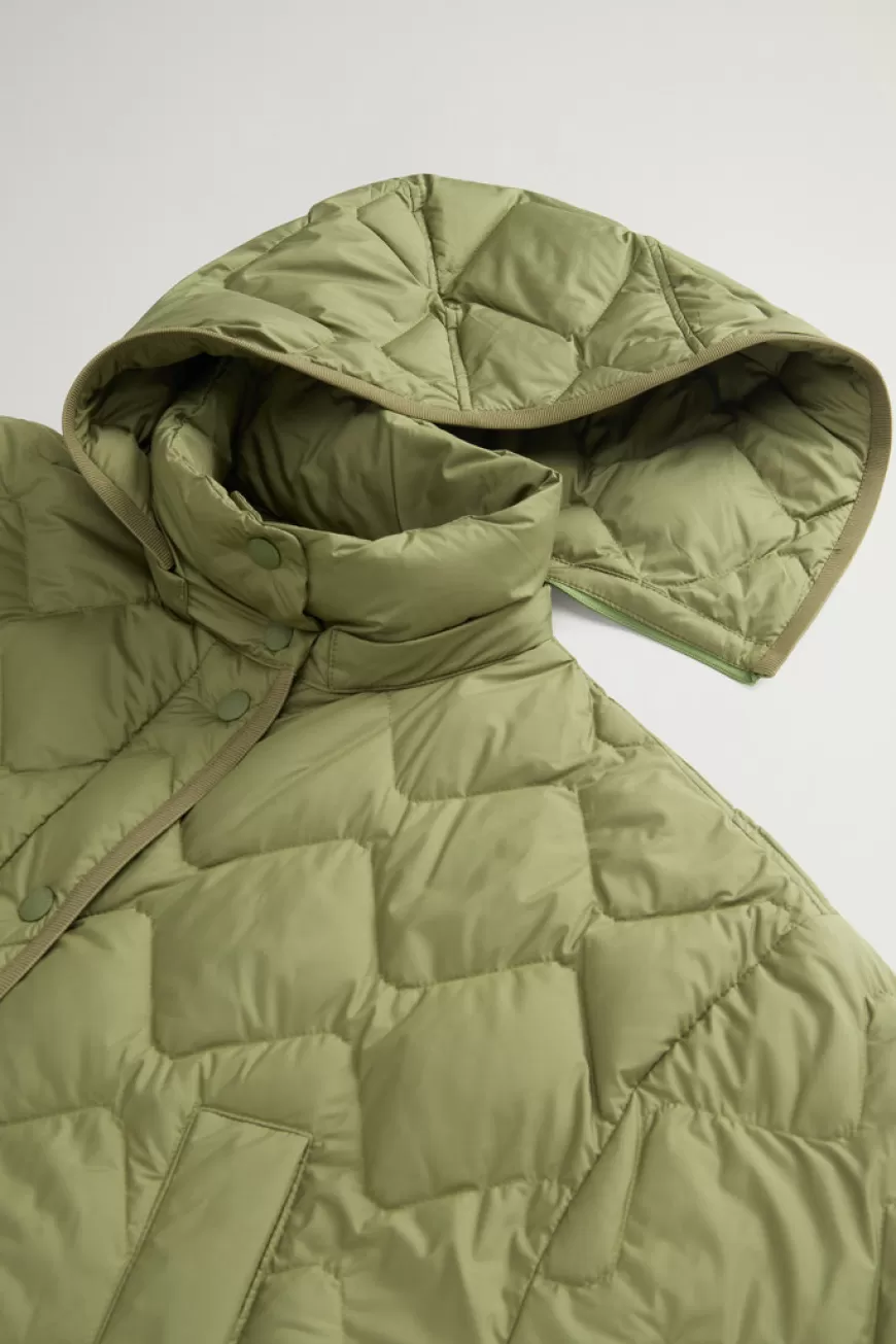 Heritage Capejacke aus Mikrofaser mit abnehmbarer Kapuze>Woolrich Best Sale