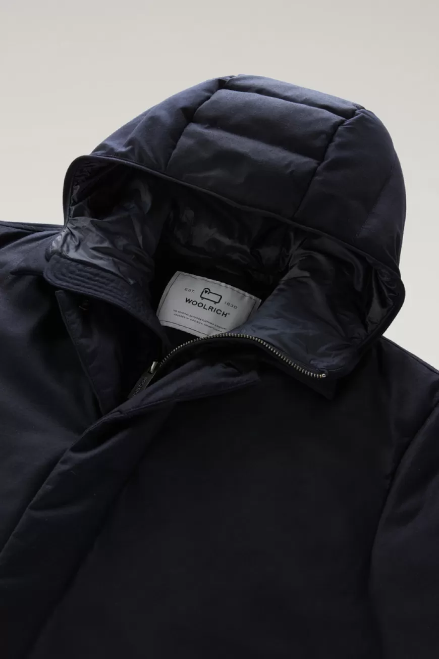 Luxuriöser 2-in-1-Mantel aus einer italienischen Woll- und Seiden-Mischung aus Loro-Piana-Gewebe>Woolrich Flash Sale