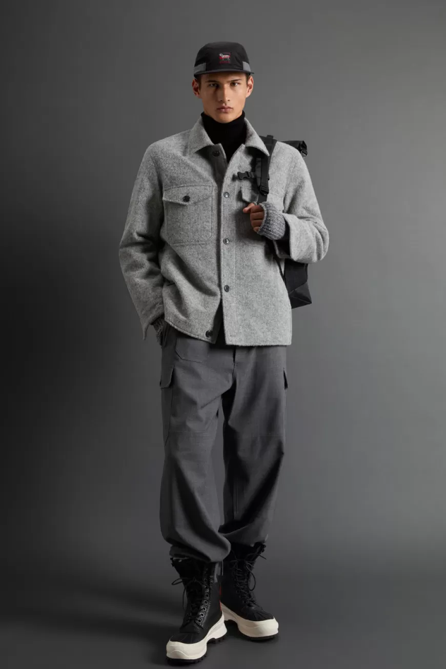 Overshirt aus einer italienischen Wollmischung mit reflektierendem Überzug by Todd Snyder>Woolrich Outlet