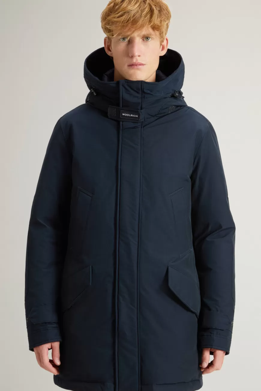 Polar Parka aus Ramar Cloth mit hohem Kragen und Pelzbesatz>Woolrich Discount