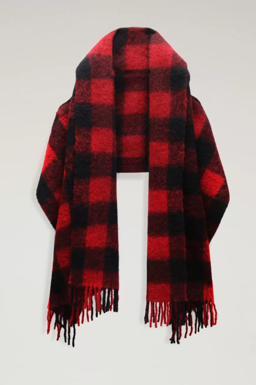Poncho mit Karomuster>Woolrich Sale